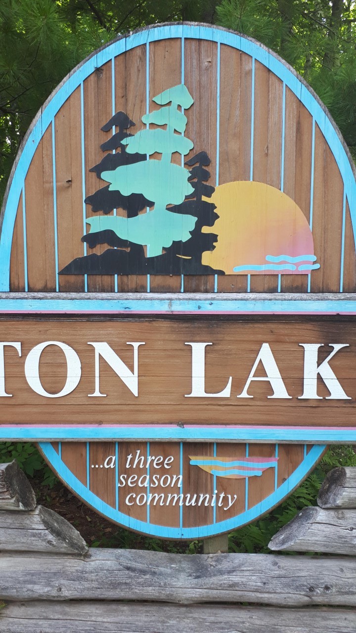 Clayton lakeside sign