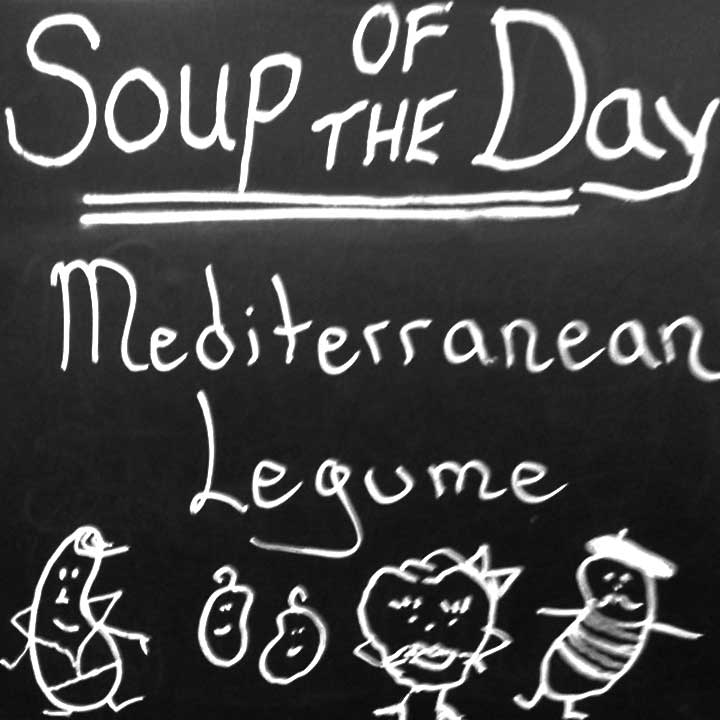 Soup of the day sign